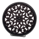 Brown enameled cast iron trivet vintage, old