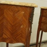 Pair bedside table style Louis XVI