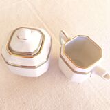 Porcelain creamer and sugar bowl - Elysée model - Jammet et Seignolles