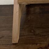 Weathered wooden step stool