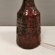 Ceramic table lamp in beautiful glaze, Danish and estimated from the 1970s.