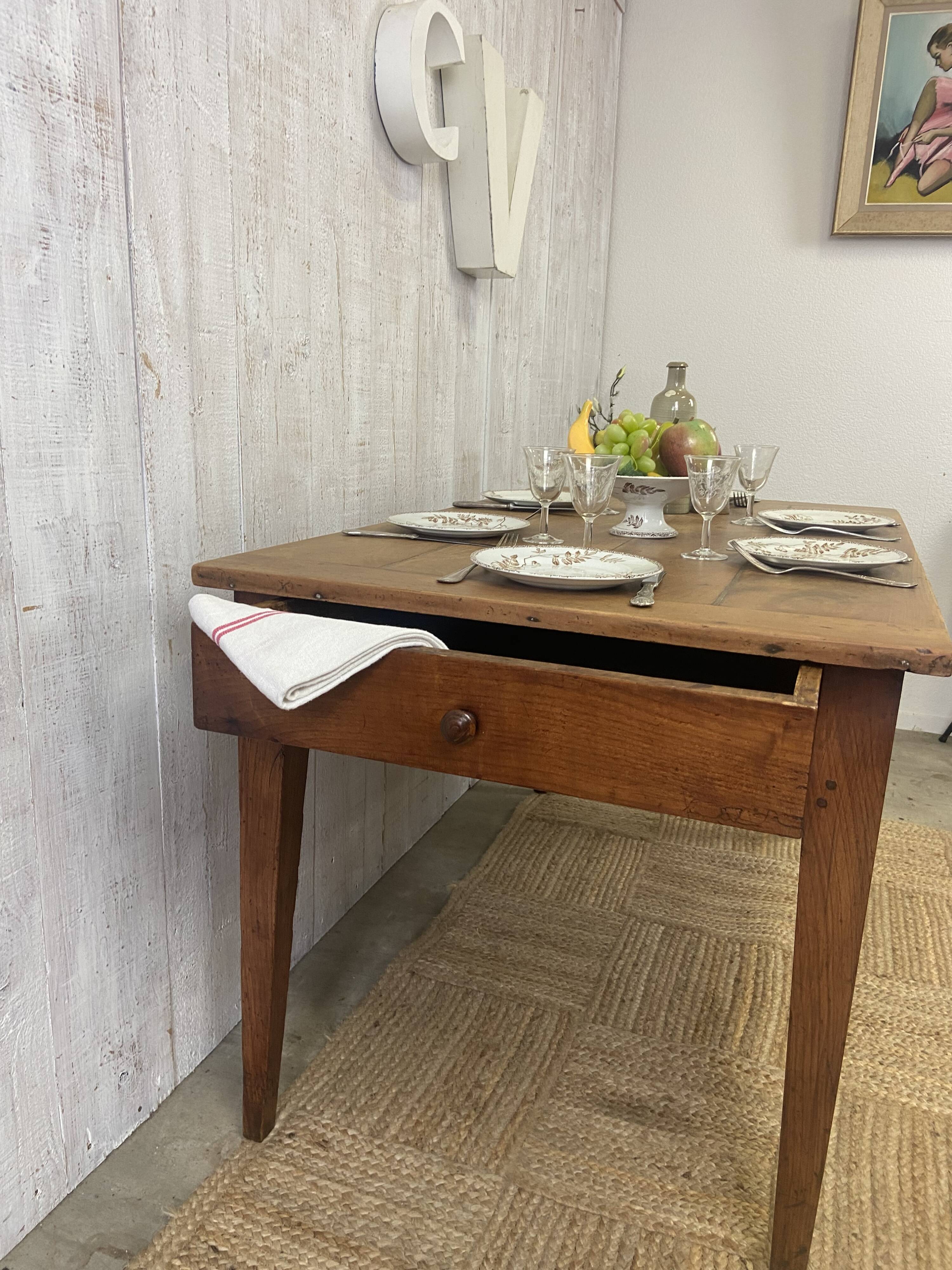 Table de ferme 133x76cm