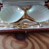 Salt and Pepper Shakers in Limoges Porcelain R.Montigny