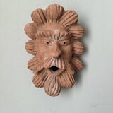 Terracotta wall sculpture, Italian handcrafted