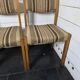 4 vintage self chairs from the 60s with wool seats