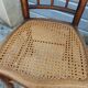 Paire de chaises de bistrot canné