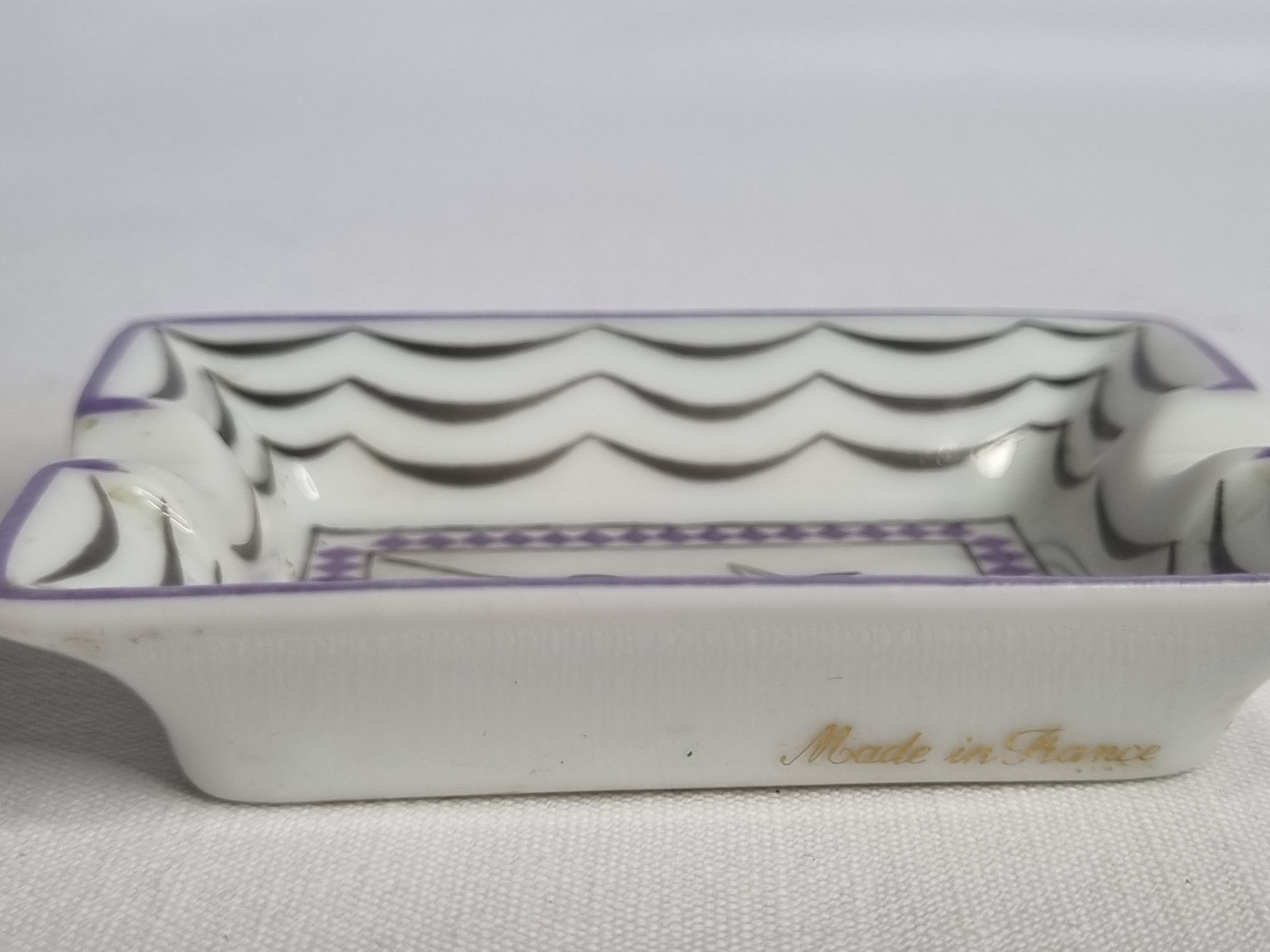 Hermès ashtray decorated with olive branch, 8 cm