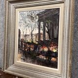 Oil painting on canvas, view of Paris, signed lower left Yves Gonec, 20th century