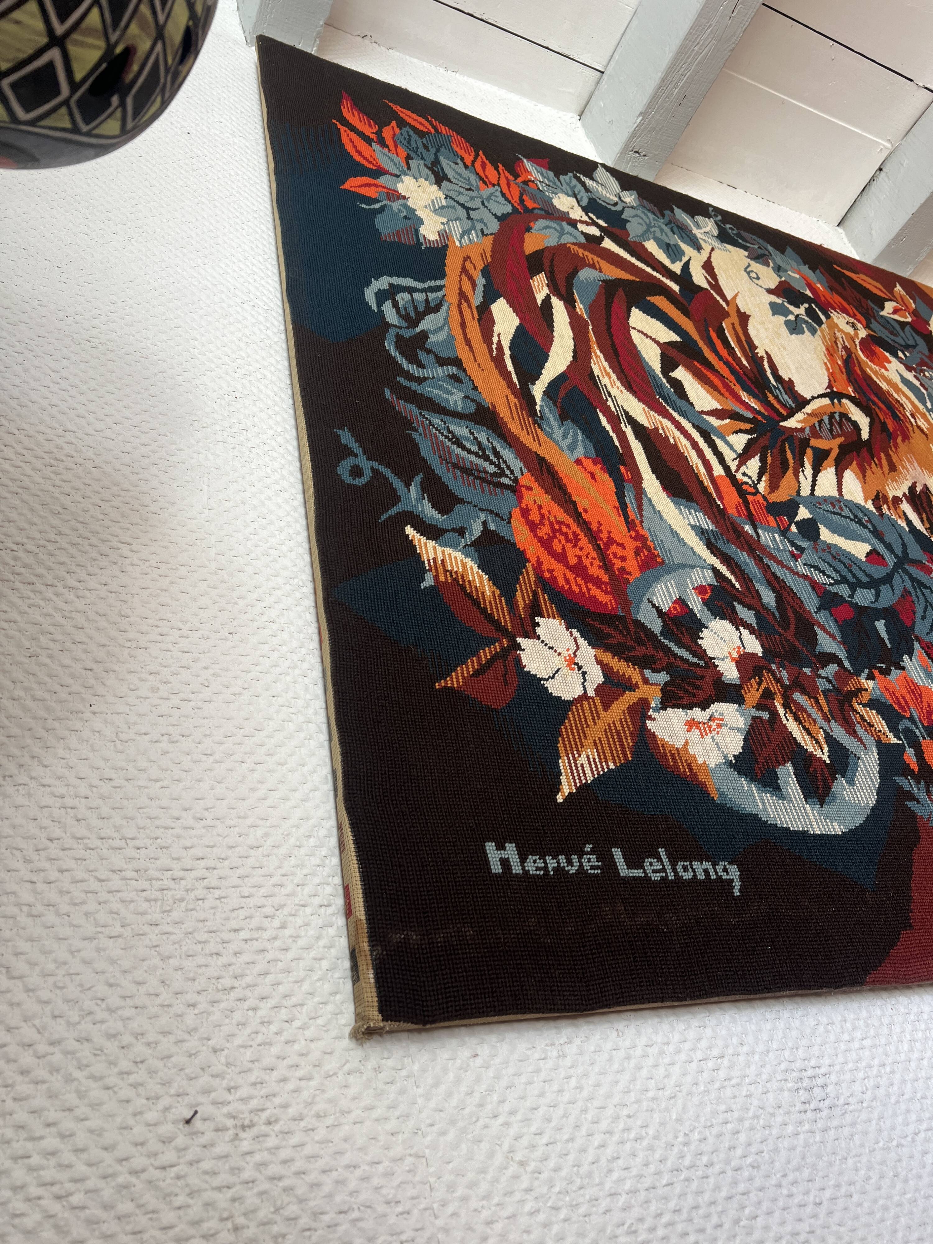 Tapestry on frame by Hervé Lelong