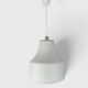 Vintage white opaline glass pendant – 1960s