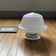 Large ceiling light globe white opaline glass 30 cm aluminium mounting base