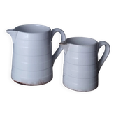 Pair of small jugs Utzschneider & Sarreguemines