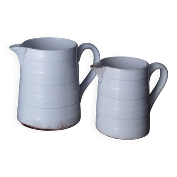 Paire de pichets Utzschneider & Sarreguemines