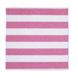 Lot de 6 serviettes de table à rayures roses