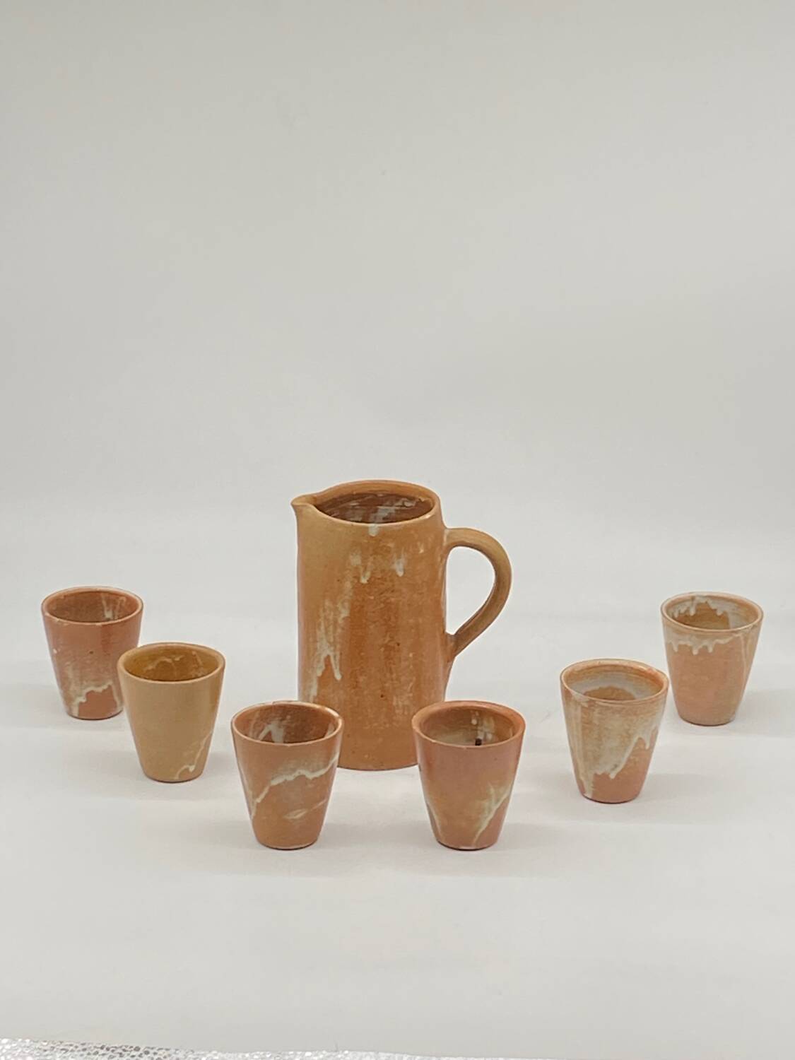 Service à orangeade grès vintage ,