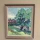 Original Swedish Oil on Canvas – "Landscape Composition" by Kramer – Signed – Vintage and Framed – 72 × 62 cm (28.3" × 24.4")
