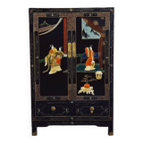 Chinese Wall Cabinet with Soapstone