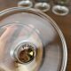 Set of 9 smoked glass champagne glasses, 1970