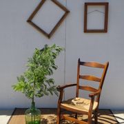 Ancien fauteuil à l'assise paillée