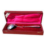 Silver-plated ladle in its screen