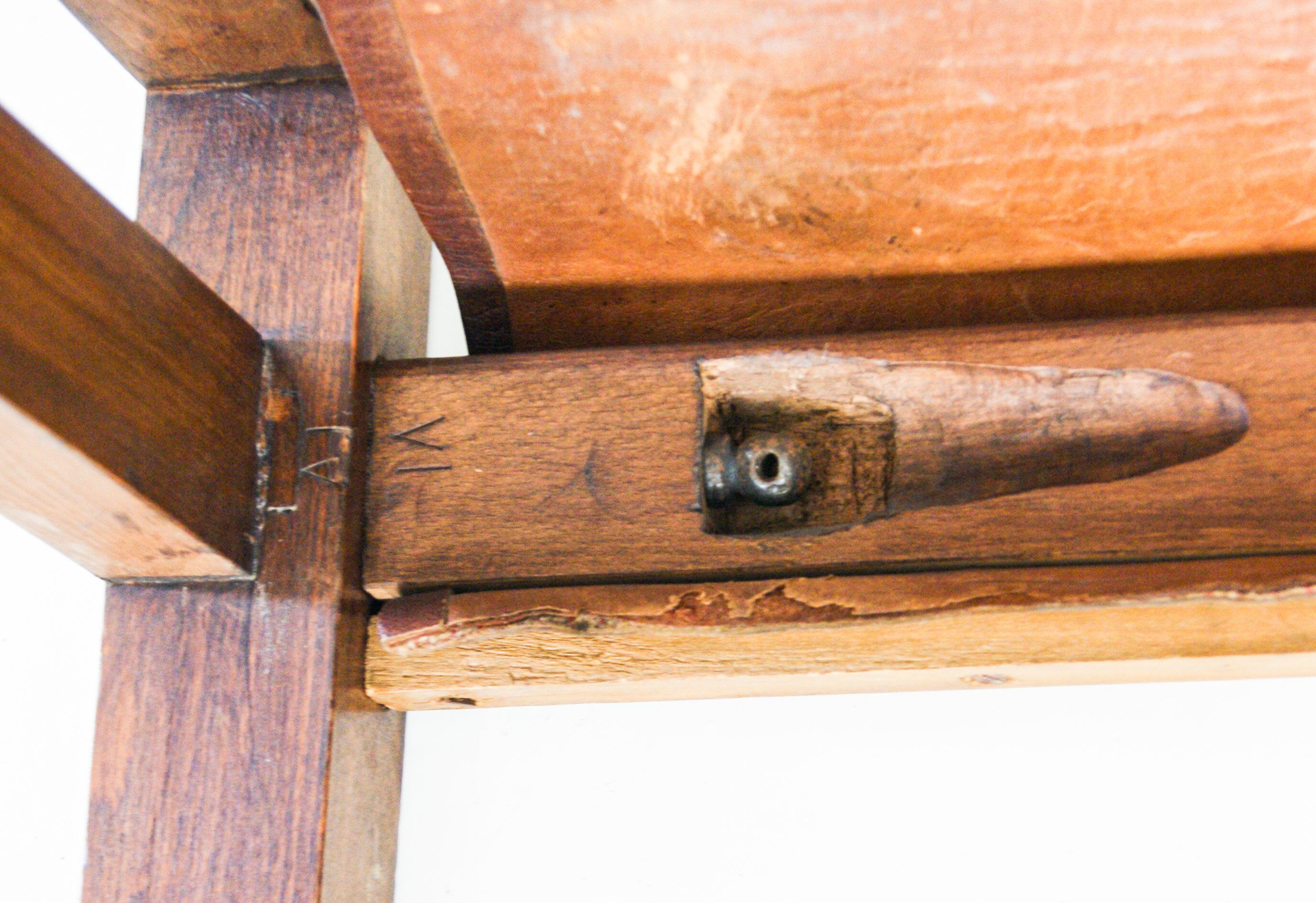 French Leather Safari Armchairs Mid-Century