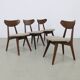 Vintage teak dining chairs by Louis van Teeffelen, 1960s