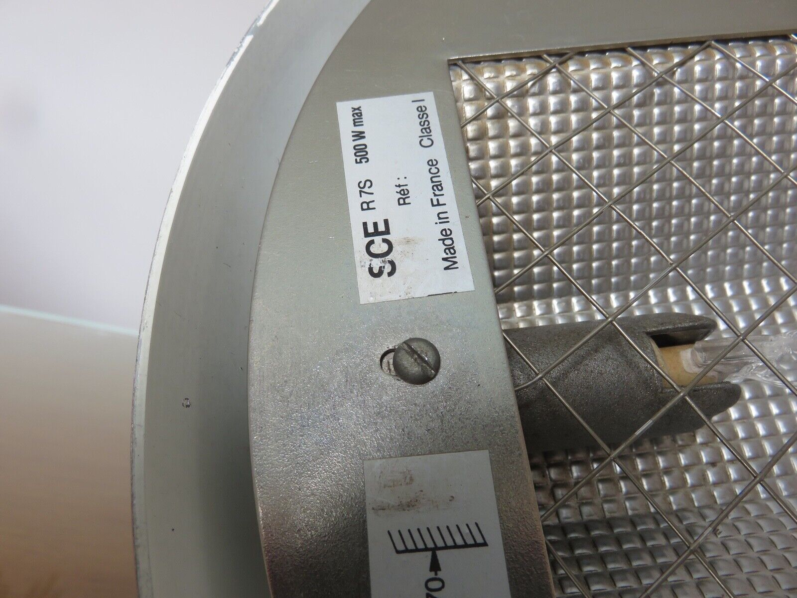 Table lamp in gilded aluminum edition sce 1970