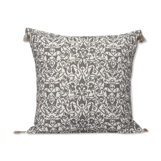 White/grey Etnik cushion cover - 50 x 50