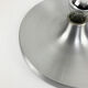 Space Age Flush Light Les Arcs Brushed Aluminum, 1960-70s