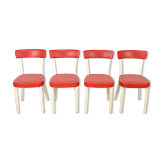 4 vintage bistro chairs 1960