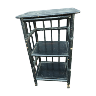 Black bamboo shelf