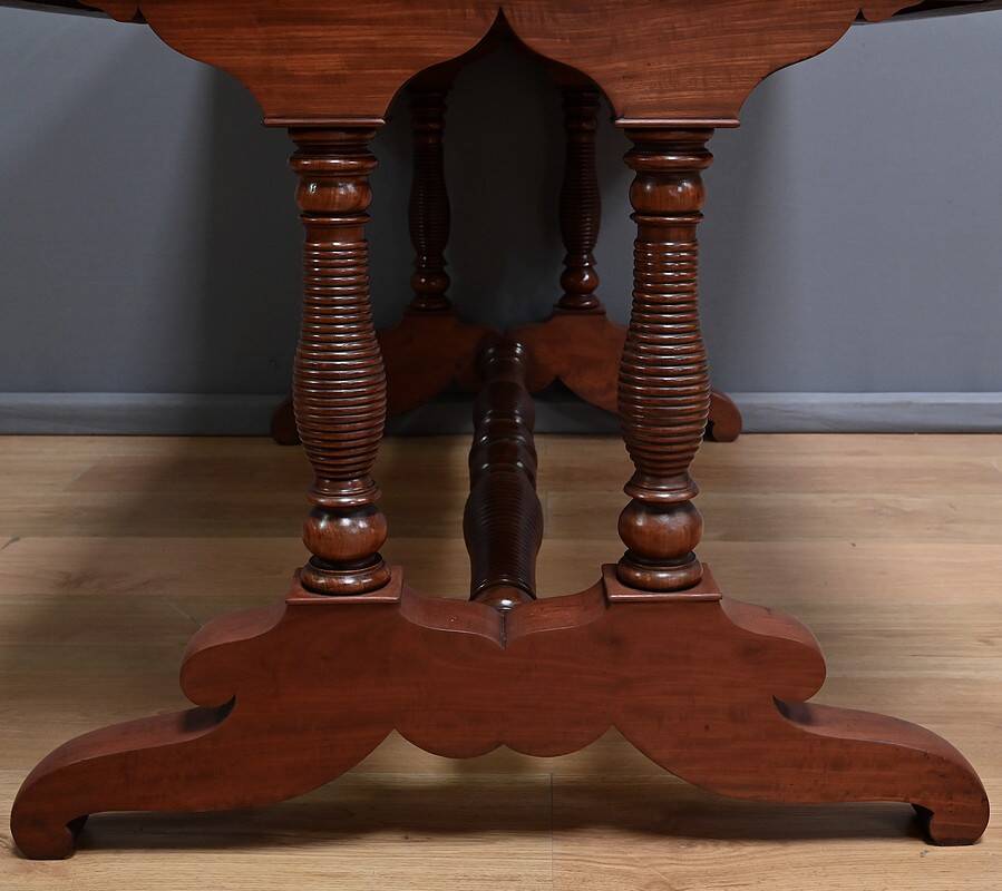 Mahogany Desk Table, Louis-Philippe period – 1st half of the 19th century