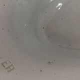 Gravy boat on pedestal with handles Terre de fer St Amand amandinoise "lily of the valley"