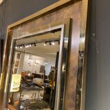 Mirror Belgo Chrom XXL, brass, tin, chrome and bronze mirror 130x130cm