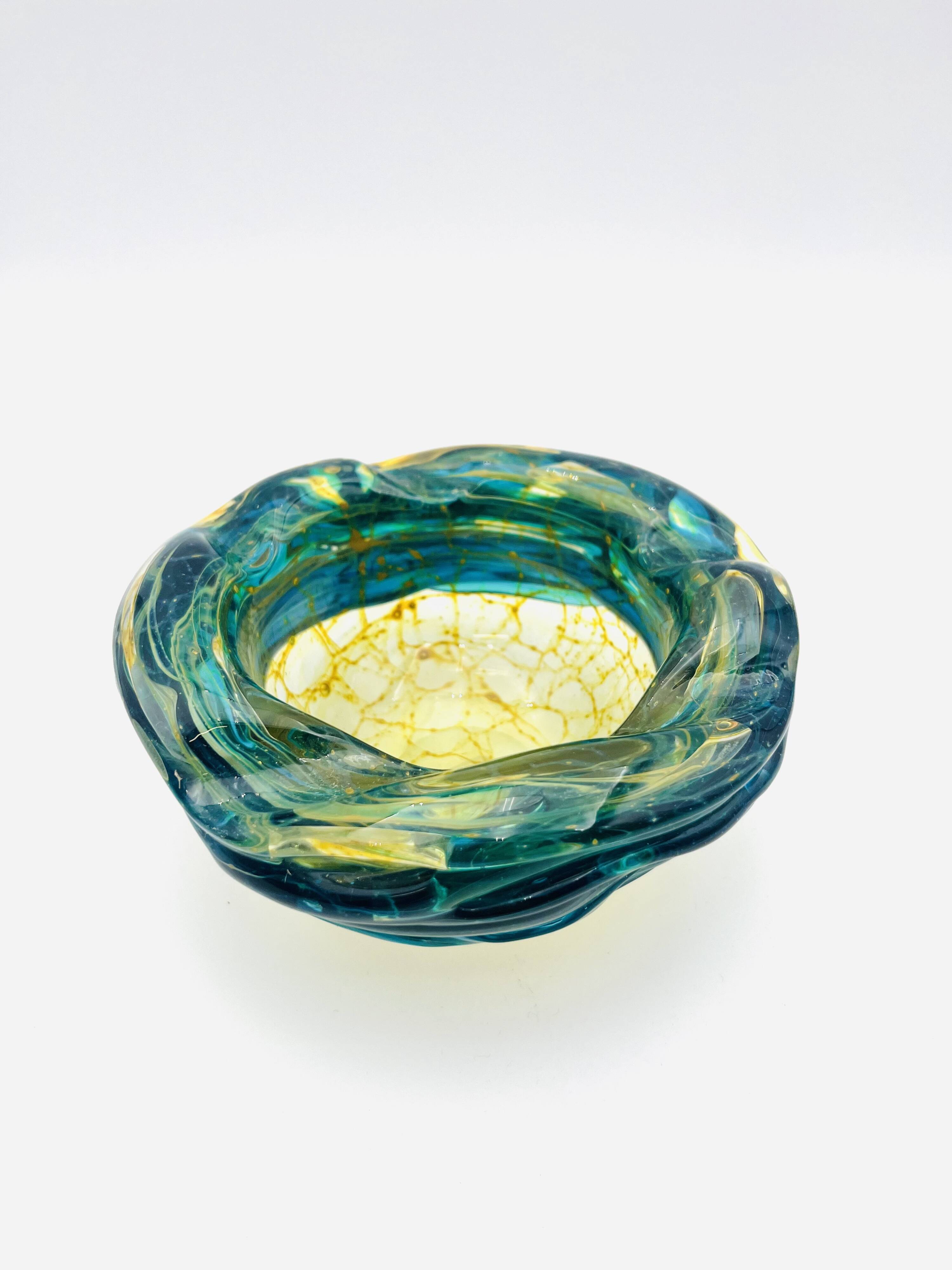 Mdina Malta Blown Glass Ashtray