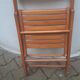 Chaise pliante vintage en bois