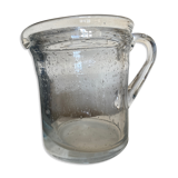 Produit BHV Pichet de verre bullé 1960