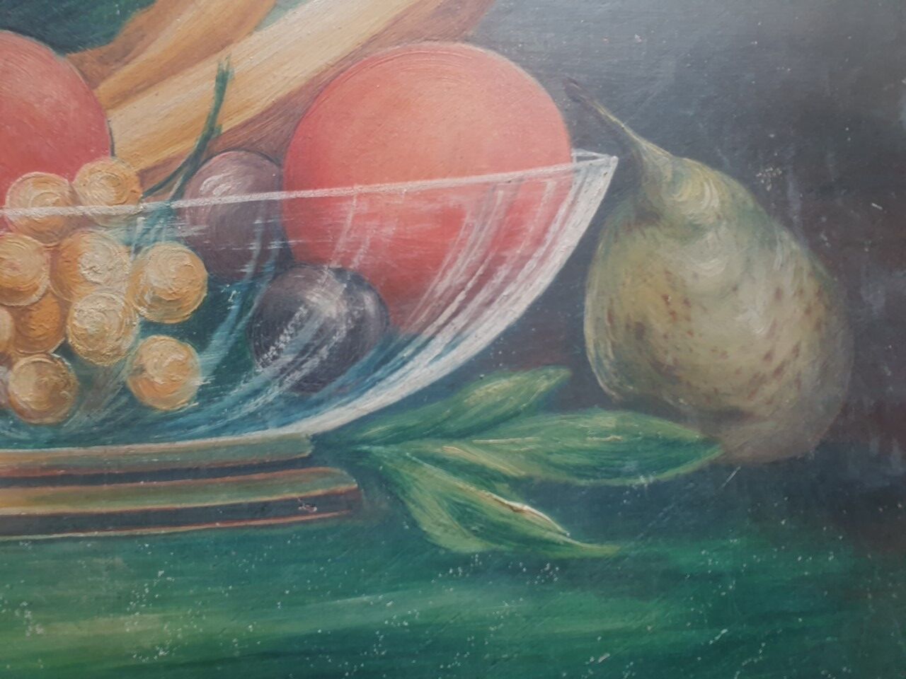 Oil on antique panel