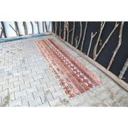Tapis de couloir de cuisine turc vintage des années 1970, noué à la main, 84x296.