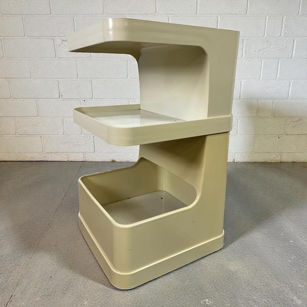 Vintage space age bar trolley side table 'Flair for Prisunic'