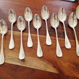 Christofle - Set of 11 Fidélio baguette table spoons in silver-plated metal