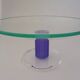 Montana glass footed bowl.Postmodern design