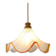 Hand Blown Murano Glass Pendant Light – Amber Rim, 1970s Italy Design
