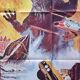 Original vintage ebirah movie poster against Godzilla 120x160 cm