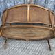 Antique Louis XV bench in solid walnut and caning
