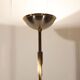Chromium post-modernist lamppost - brass 1970s