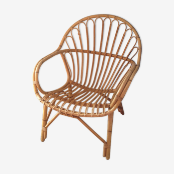 Rattan armchair