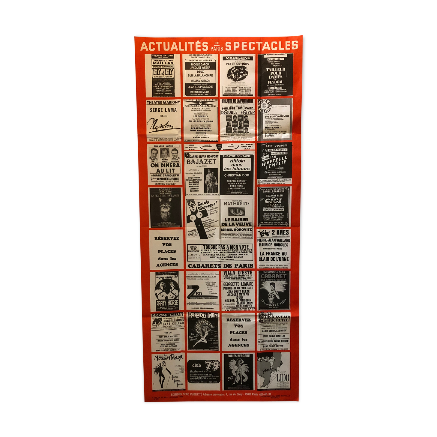 Poster of Parisian shows