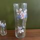 Set of carafe and 6 Legras glasses