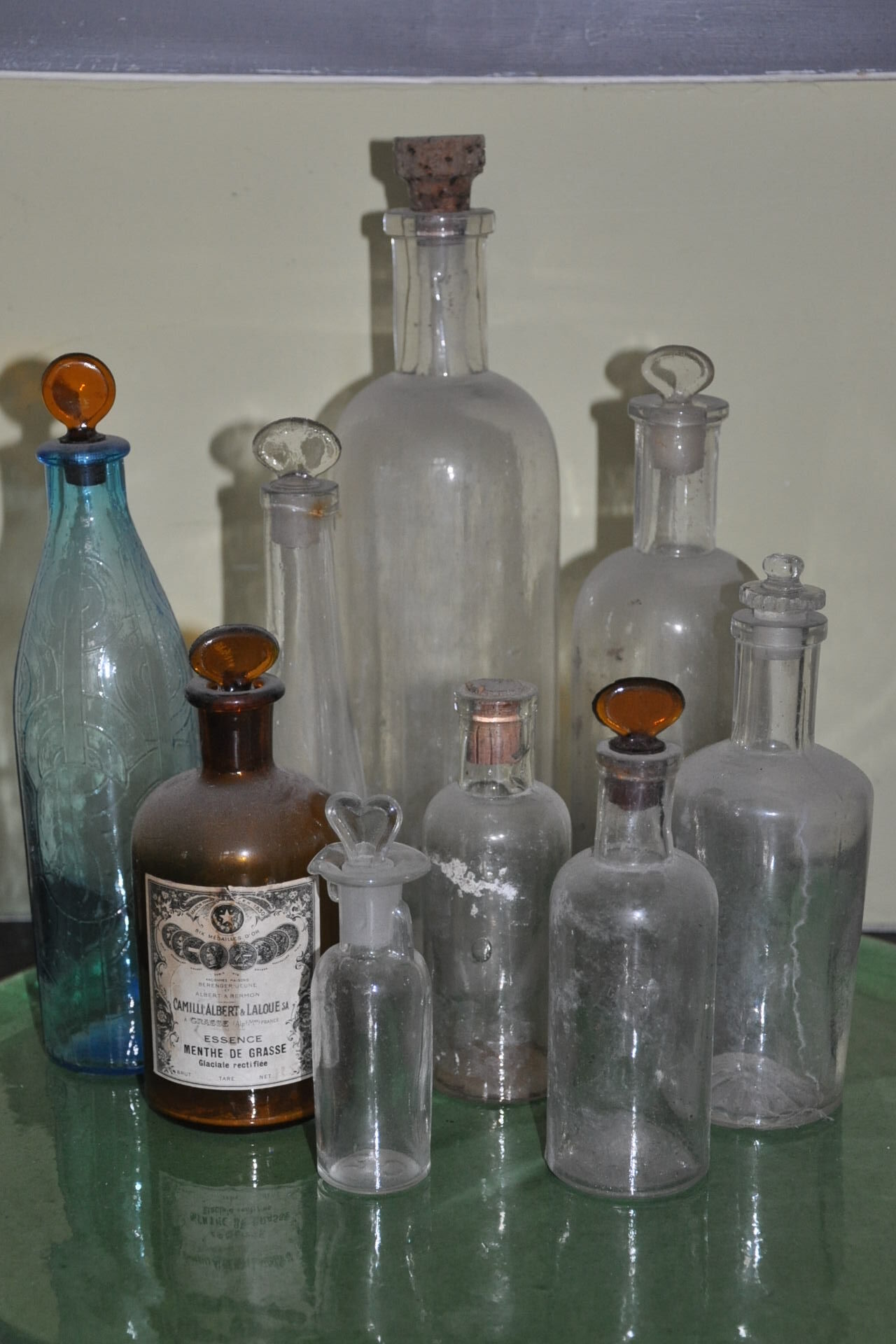 Lot old bottles